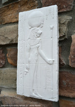 Load image into Gallery viewer, History Egyptian Sekhmet Kom Ombo Temple Sculptural wall relief www.Neo-Mfg.com 14&quot;
