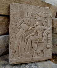 Load image into Gallery viewer, History Egyptian King Tutankhamun Tut Golden Shrine Right side Plaque Artifact Sculpture 10&quot; www.Neo-Mfg.com home decor h16
