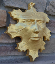 Load image into Gallery viewer, Nature Leafman Mythical Wall Decor Greenman Sculpture wall relief www.Neo-Mfg.com 11" p4
