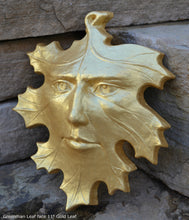 Load image into Gallery viewer, Nature Leafman Mythical Wall Decor Greenman Sculpture wall relief www.Neo-Mfg.com 11&quot; p4
