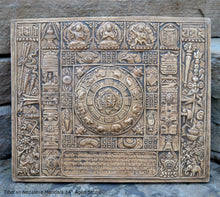 Load image into Gallery viewer, Asia Tibetan Nepalese Mandala Plaque Sculpture 14&quot; Wide www.Neo-Mfg.com Tibet home decor
