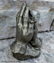 Load image into Gallery viewer, Religious Praying Hands Father Sculpture Statue Pray Neo-Mfg Life Size White 9" home decor
