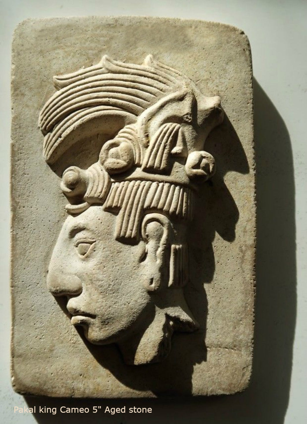 History Aztec Mayan king K’inich Janaab’ Pakal Cameo wall plaque art 5