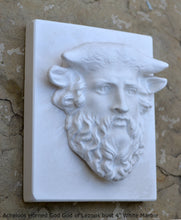 Load image into Gallery viewer, Roman Greek Acheloos head of Horned God God of Lezoux bust Sculpture Statue www.Neo-mfg.com 4" Museum reproduction
