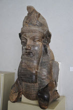 Load image into Gallery viewer, Historical Assyrian Persian Column Capital Man-Bull relief sculpture ancient replica Sculpture www.Neo-Mfg.com 6&quot;
