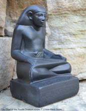 Load image into Gallery viewer, Egyptian Scribe Lay seated sitting statue Sculpture 7" www.Neo-Mfg.com museum reproduction

