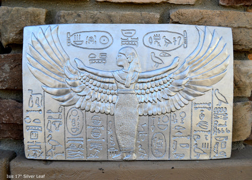 History Egyptian ISIS Sculptural wall relief plaque Neo-Mfg 17