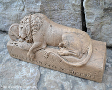 Load image into Gallery viewer, Lion of Lucerne Sculpture Statue 8" long www.Neo-Mfg.com home decor
