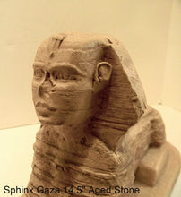 Load image into Gallery viewer, History Egyptian Sphinx of Gaza Sculpture Statue www.Neo-mfg.com 15&quot; Museum quality reproduction
