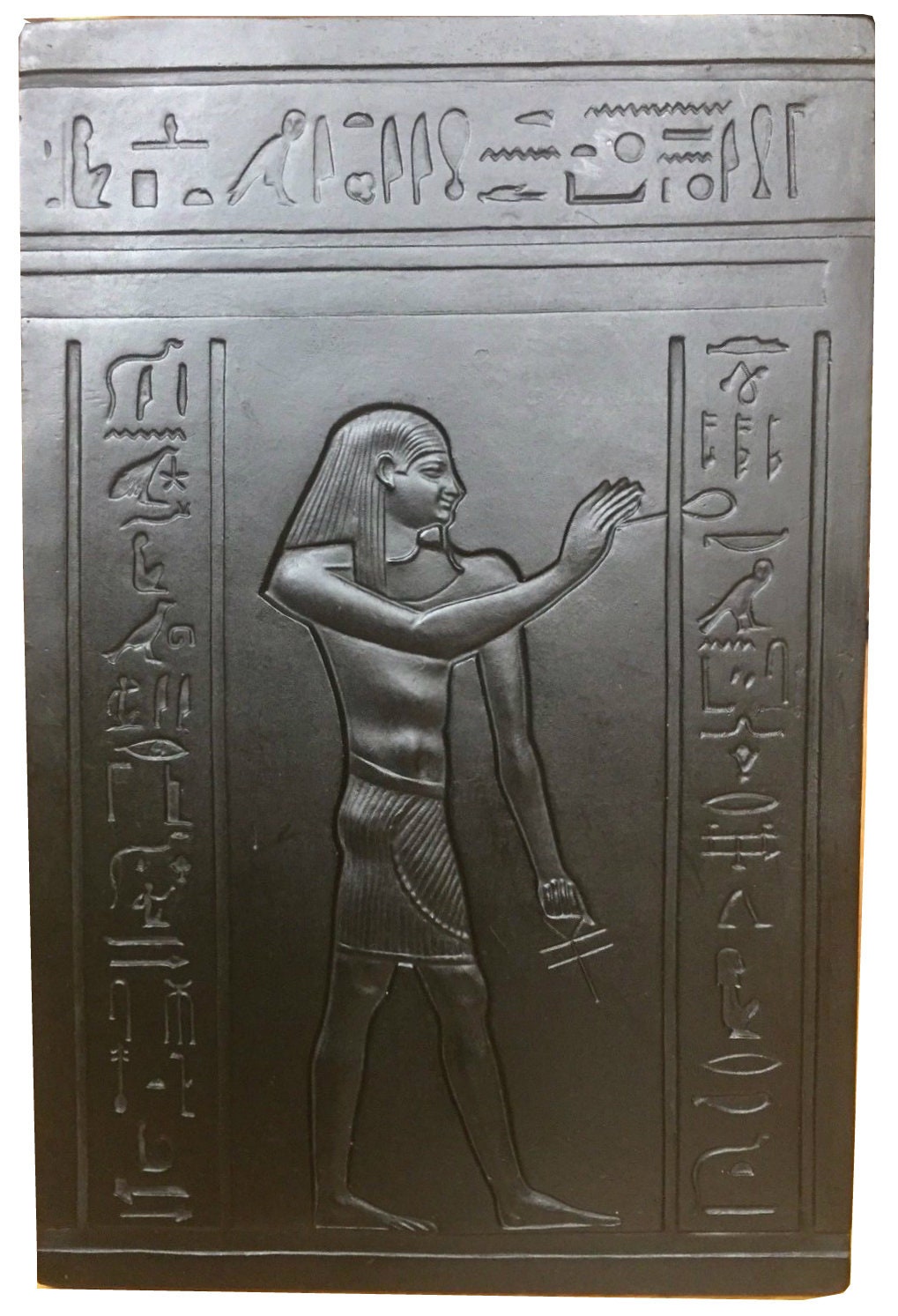 History Egyptian Amsit tending the sign of life wall plaque relief statue sculpture 11.75