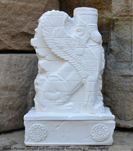Load image into Gallery viewer, Historical Assyrian Shedu Persian winged bull Guardian of Persepolis relief sculpture ancient replica Sculpture www.Neo-Mfg.com 7&quot;
