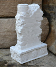 Load image into Gallery viewer, Historical Assyrian Shedu Persian winged bull Guardian of Persepolis relief sculpture ancient replica Sculpture www.Neo-Mfg.com 7&quot;
