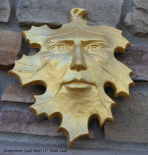 Load image into Gallery viewer, Nature Leafman Mythical Wall Decor Greenman Sculpture wall relief www.Neo-Mfg.com 11&quot; p4

