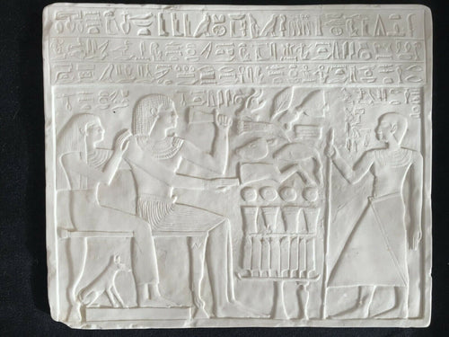 Egyptian Funerary Stela of Intef and Senettekh wall plaque art Sculpture 12
