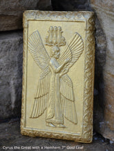 Load image into Gallery viewer, Persian Cyrus the Great with a Hemhem crown king sculpture wall plaque 6" www.neo-mfg.com 3*
