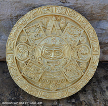 Load image into Gallery viewer, Aztec Mayan Tonatiuh sun god relief sculpture ancient replica www.Neo-Mfg.com 10&quot; n4
