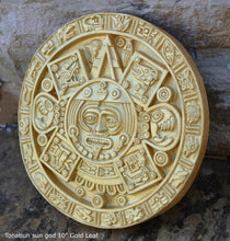 Load image into Gallery viewer, Aztec Mayan Tonatiuh sun god relief sculpture ancient replica www.Neo-Mfg.com 10&quot; n4
