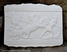 Load image into Gallery viewer, Roman Greek Diomed wounds the God Mars Fragment Sculptural wall relief plaque www.Neo-Mfg.com 8.5&quot;
