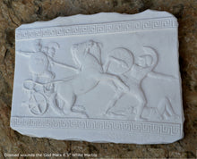 Load image into Gallery viewer, Roman Greek Diomed wounds the God Mars Fragment Sculptural wall relief plaque www.Neo-Mfg.com 8.5&quot;
