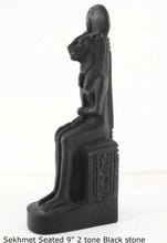 Load image into Gallery viewer, Egyptian Sekhmet seated Sculpture Statue 9" Tall www.Neo-Mfg.com
