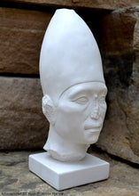Load image into Gallery viewer, History Egyptian Amenemhet III Statue Sculpture Bust www.NEO-MFG.com 7&quot;
