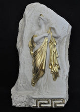 Load image into Gallery viewer, Roman Greek HELENA Troy Grecian lady fragment Stone Carving Sculpture Wall Frieze 13&quot; tall made in USA www.Neo-Mfg.com
