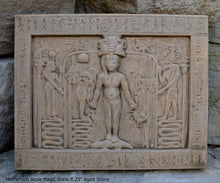 Load image into Gallery viewer, History Egyptian Metternich Stele Magic Stela Sculptural wall relief www.Neo-Mfg.com 8.25&quot; g11
