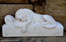Load image into Gallery viewer, Lion of Lucerne Sculpture Statue 8" long www.Neo-Mfg.com home decor
