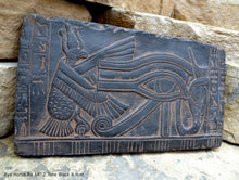 Load image into Gallery viewer, History Egyptian Eye Horus Ra Plaque Artifact Sculpture 14&quot; www.Neo-Mfg.com home decor
