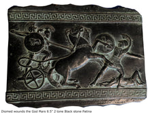 Load image into Gallery viewer, Roman Greek Diomed wounds the God Mars Fragment Sculptural wall relief plaque www.Neo-Mfg.com 8.5&quot;
