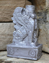 Load image into Gallery viewer, Historical Assyrian Shedu Persian winged bull Guardian of Persepolis relief sculpture ancient replica Sculpture www.Neo-Mfg.com 7"
