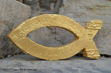 Load image into Gallery viewer, Religious ICHTHYS Jesus fish wall art plaque 8" www.Neo-Mfg.com
