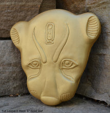 Load image into Gallery viewer, History Egyptian Leopard Mask 6&quot; sculpture wall plaque statue www.Neo-Mfg.com Museum reproduction
