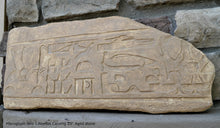 Load image into Gallery viewer, History Egyptian Hieroglyph Seti I Abydos Carving sculpture wall plaque 20" www.Neo-Mfg.com
