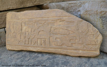 Load image into Gallery viewer, History Egyptian Hieroglyph Seti I Abydos Carving sculpture wall plaque 20&quot; www.Neo-Mfg.com
