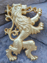 Load image into Gallery viewer, Animal LION Rampant Lowenbrau sculpture wall art frieze www.Neo-Mfg.com 13" medieval right or left face home decor - SOLD EACH
