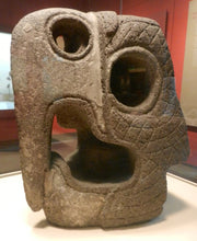 Load image into Gallery viewer, History Aztec Maya Head of guacamaya (macaw) from Xochicalco Sculpture Statue 4&quot; Tall www.Neo-Mfg.com Museum reproduction
