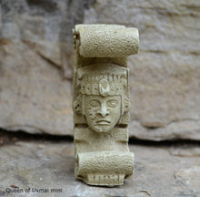 Load image into Gallery viewer, Aztec Mayan Queen of Uxmal Architectural element bust Sculpture 4" www.Neo-Mfg.com home decor
