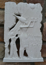 Load image into Gallery viewer, History Egyptian Akhetaten offering to Aton Aten hieroglyph Sculptural wall relief 11&quot; www.Neo-Mfg.com m10
