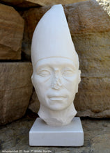 Load image into Gallery viewer, History Egyptian Amenemhet III Statue Sculpture Bust www.NEO-MFG.com 7&quot;
