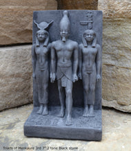 Load image into Gallery viewer, Egyptian Triads of Menkaure mycerinus 3rd Sculpture statue museum reproduction art 7&quot; www.Neo-Mfg.com home decor Museum Reproduction
