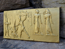 Load image into Gallery viewer, Egyptian Ramesses Ramses smiting Enemies Battle of Kadesh 9.5&quot; www.Neo-Mfg.com Museum Reproduction j15
