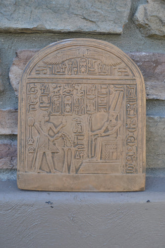 History Egyptian Offering to Amun Stela Sculptural wall relief www.Neo-Mfg.com 10