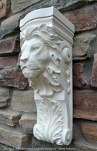Load image into Gallery viewer, Animal Lion Face with Acanthus Corbel Column plaque Fragment relief www.Neo-Mfg.com 14" each
