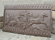Load image into Gallery viewer, Assyrian Ashurnasirpal II hunting lions Carving sculpture wall plaque 27" www.Neo-Mfg.com
