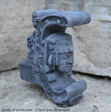 Load image into Gallery viewer, Aztec Mayan Queen of Uxmal Architectural element bust Sculpture 4&quot; www.Neo-Mfg.com home decor
