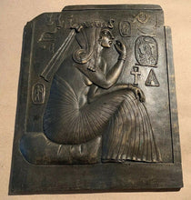 Load image into Gallery viewer, Egyptian Ramesses Ramses II child stele wall plaque Sculpture museum reproduction art 11" www.Neo-Mfg.com home decor
