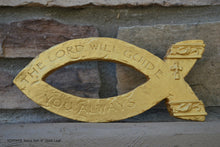 Load image into Gallery viewer, Religious ICHTHYS Jesus fish wall art plaque 8" www.Neo-Mfg.com
