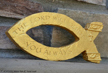 Load image into Gallery viewer, Religious ICHTHYS Jesus fish wall art plaque 8" www.Neo-Mfg.com
