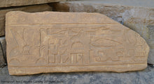 Load image into Gallery viewer, History Egyptian Hieroglyph Seti I Abydos Carving sculpture wall plaque 20&quot; www.Neo-Mfg.com
